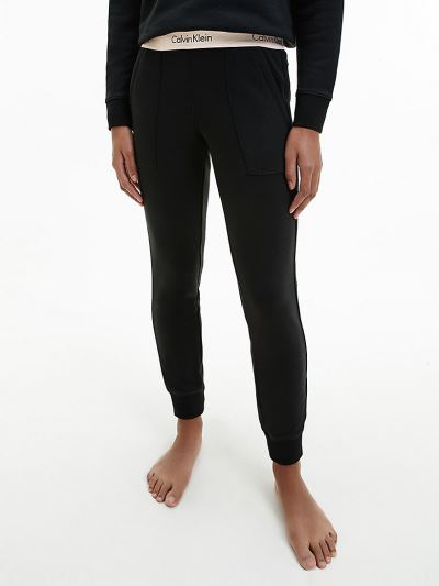 Calvin Klein Ruhák HU066009 | Calvin Klein Modern Cotton Női Lounge Joggers Fekete / Narancssárga